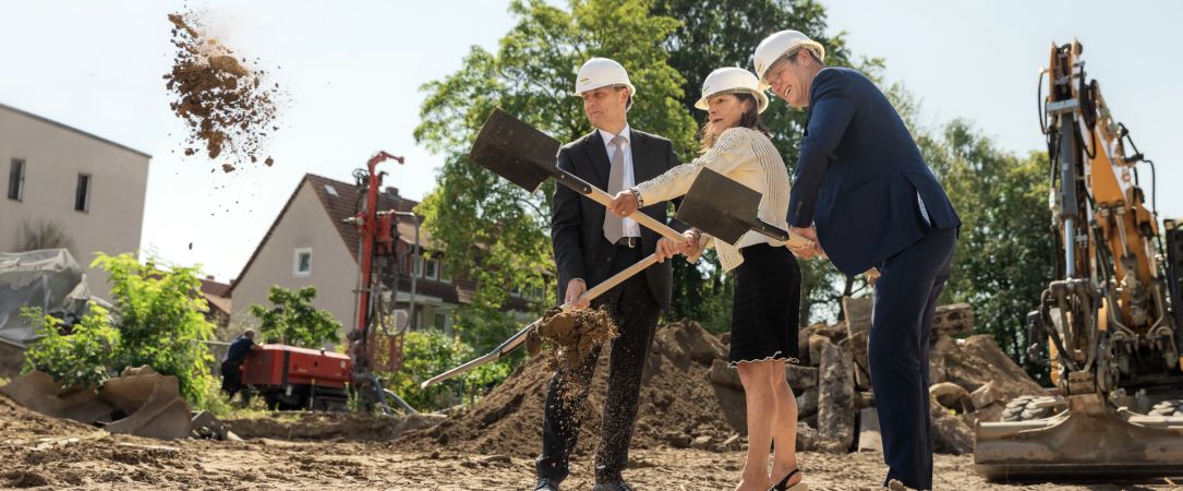 Erster Spatenstich in Oberricklingen